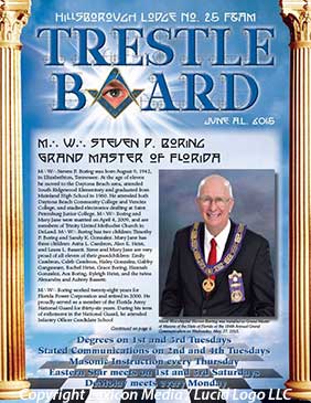 June 2015 Hillsborough Lodge Trestle Board