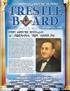 Hillsborough Lodge Past Master Worshipful Abe Maas