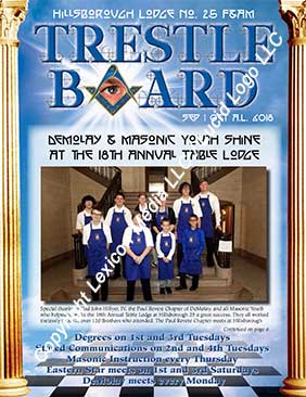 Hillsborough Lodge No. 25 September and October 2018 Trestle Board
